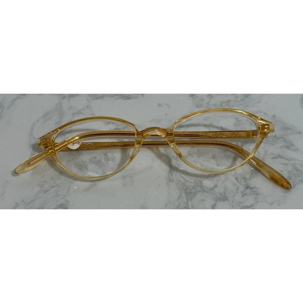 ENTITLED‎ Women's Eyeglass FramesHoney Oval 46mm Full Rim Acetate Textured